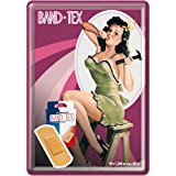 Pin Up Hammer Blechpostkarte