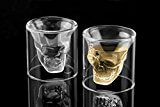 6x Totenkopf Schnapsglas