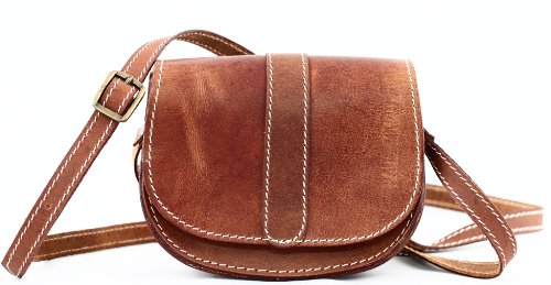 Kleine Ledertasche Vintage-Stil