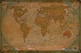 Historische Weltkarte Fototapete - Vintage
