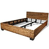 vidaXL Rattan Abaca Ehebett